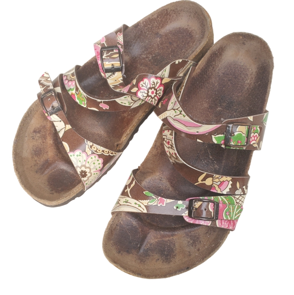 Birki's Birkenstock floral Boho Sandals